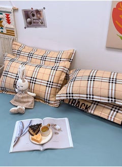 EHOME Four-piece Bedding Set Microfiber Soft Quilt Set With 1 Quilt Cover 1 Flat Sheet And 2 Pillowcases 2m Bed（200*230cm）  - Image 2