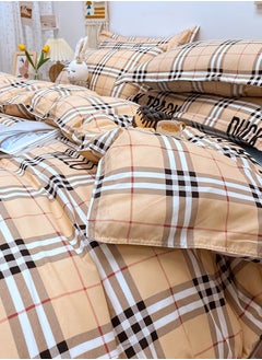 EHOME Four-piece Bedding Set Microfiber Soft Quilt Set With 1 Quilt Cover 1 Flat Sheet And 2 Pillowcases 2m Bed（200*230cm）  - Image 3