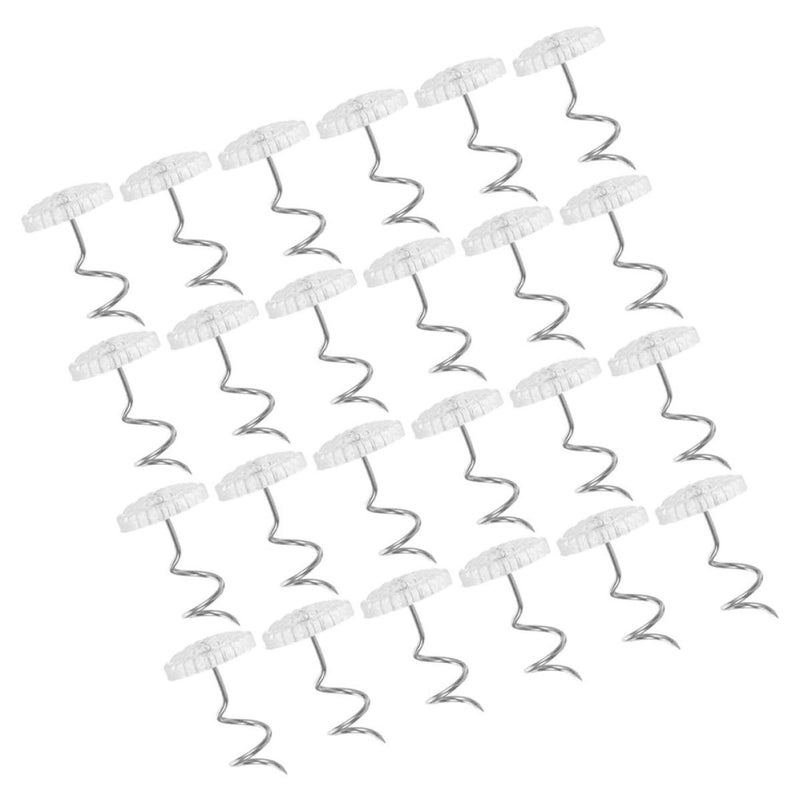 50Pcs Plastic Spiral Sofa Nails Non Marking Upholstery Fixing Pins for Furniture Bedding Accessories - Image 2