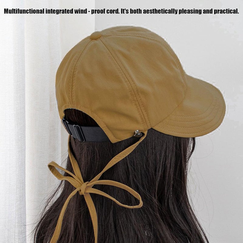 huablo Womens Sun Hat Wide Brim UPF 50+ UV Protection Foldable Packable Sun Shield Hat for Women, Ponytail Design Outdoor Fishing Hat, Adjustable Chin Strap Travel Sun Hat for Women, Brown, Upgraded Brown - Image 5