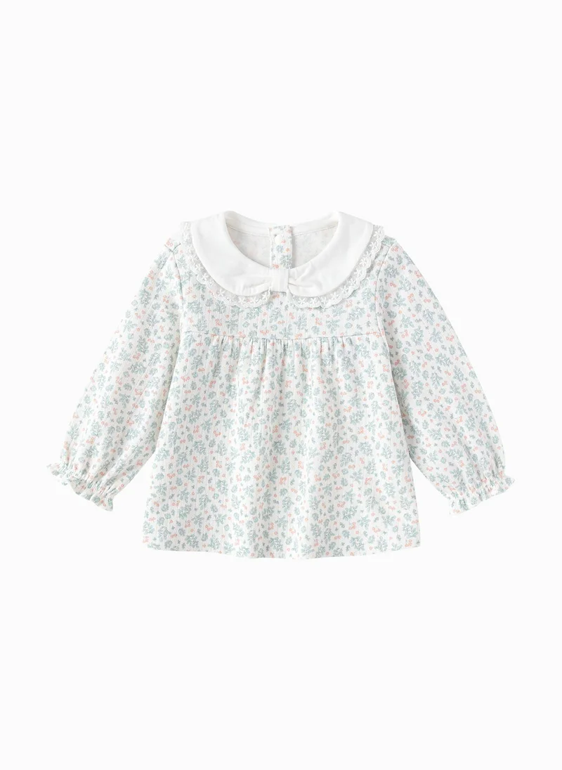Balabala Baby Girls Lapel long sleeve T-shirt