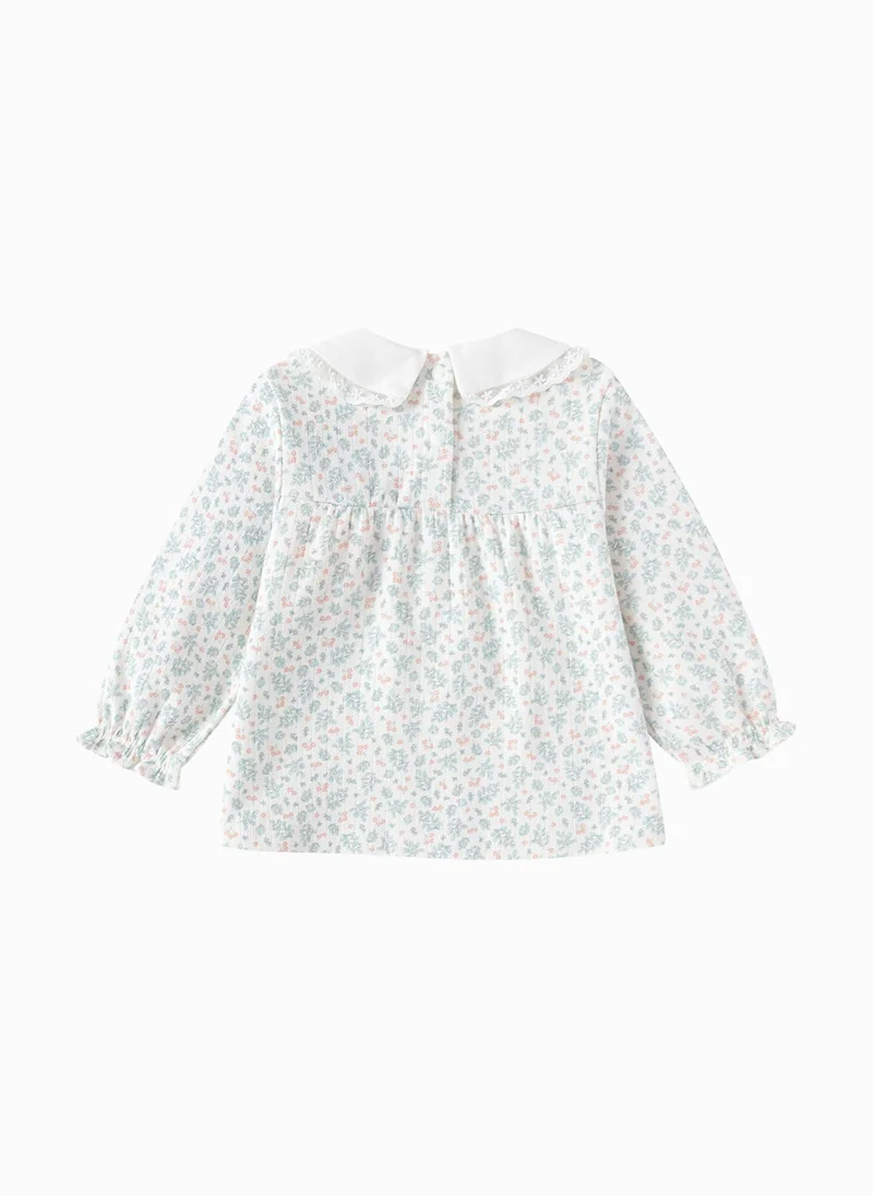 Balabala Baby Girls Lapel long sleeve T-shirt