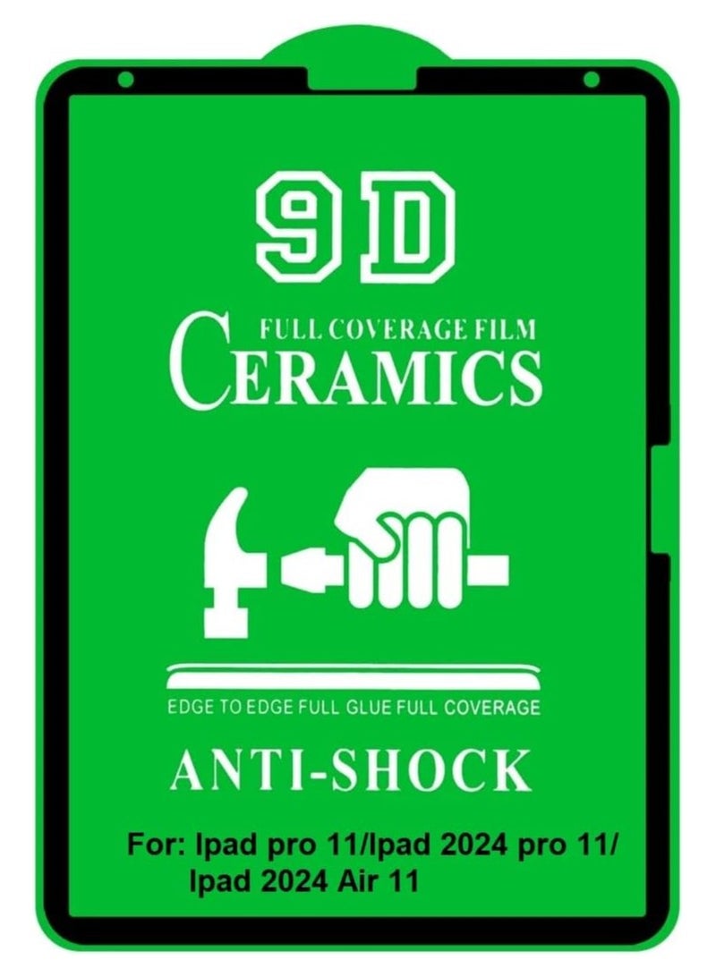 Apple iPad Air 11 2024 Screen Protector Anti-Glare Anti-Fingerprint 3D Touch, Surface ceramic film Apple IPad Air 11 2024 (M2) (A2899,A2900,A2902) Ceramic Clear