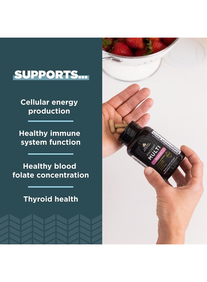 Ancient Nutrition Multivitamin for Women, Multi Women's, Vitamin D, C, B12, Zinc, Magnesium, Supports Healthy Immune System and Bone Health, 90 Ct - Image 3