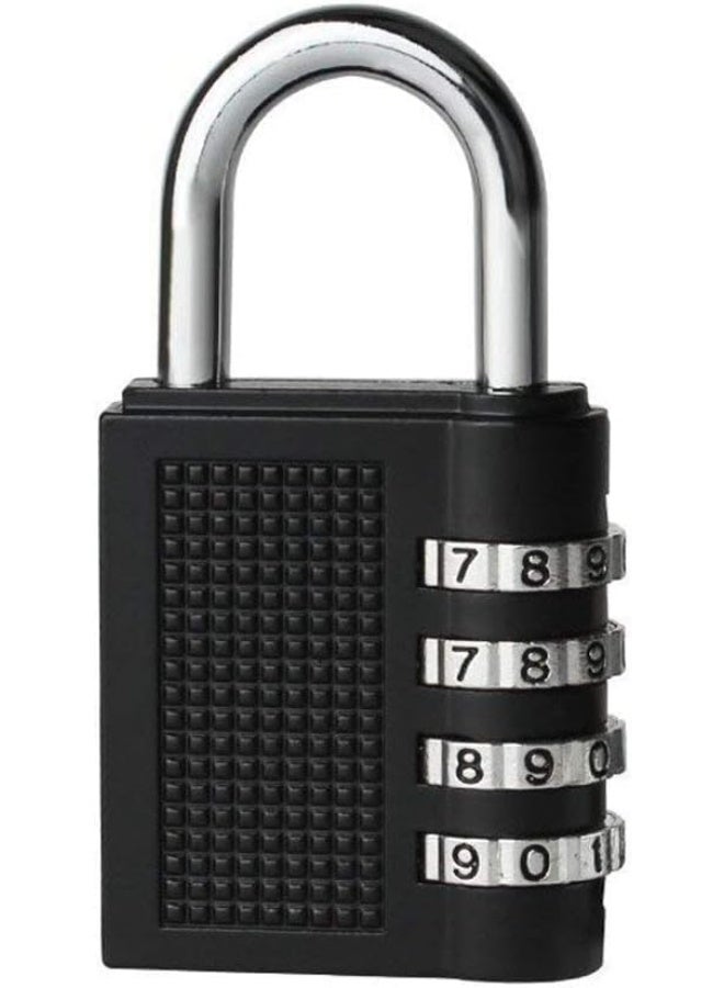 سبيس شوب قفل تعريفي أسود بـ 4 أرقام قابل لإعادة الضبط - Image 1