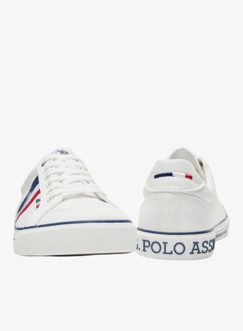 U.S. Polo Assn. Men's White Low-Top Sneakers - Lightweight Shoes with White Sole, for Comfortable Casual Look - Image 4