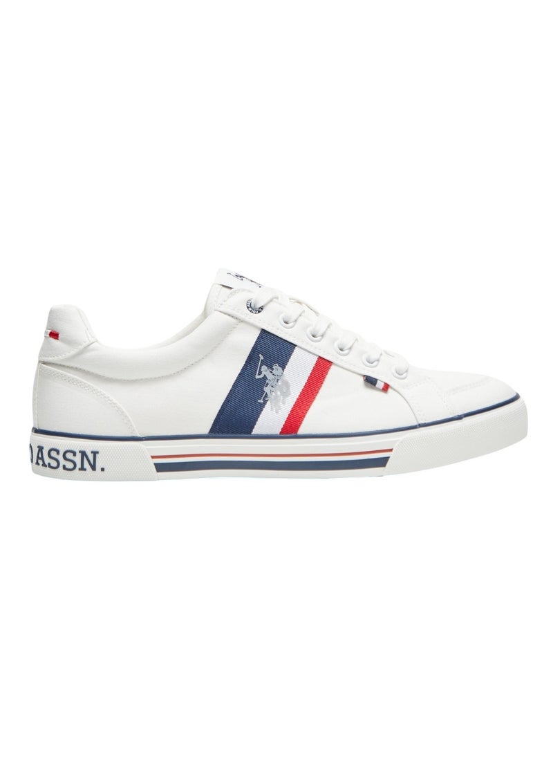 U.S. Polo Assn. - Men's White Low-Top Sneakers - Lightweight with White Sole, for Comfortable Casual Look - Image 1
