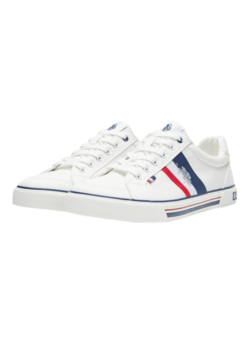 U.S. Polo Assn. - Men's White Low-Top Sneakers - Lightweight with White Sole, for Comfortable Casual Look - Image 1