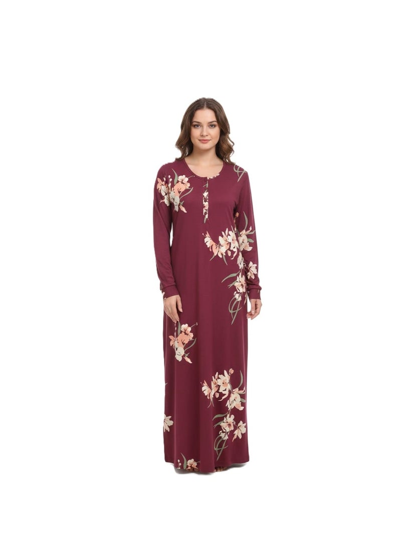 Women’s Long Summer Nightgown – Cotton Soft