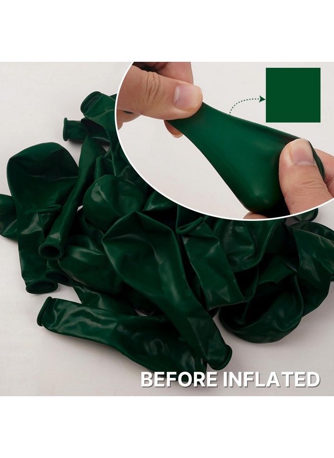 PartyWoo Hunter Green Balloons, 127 Pcs Dark Green Balloons Different Sizes Pack Of 36 Inch 18 Inch 12 Inch 10 Inch 5 Inch Deep Green Balloons For Balloon Garland Arch As Party Decorations, Green-Y56  - Image 5