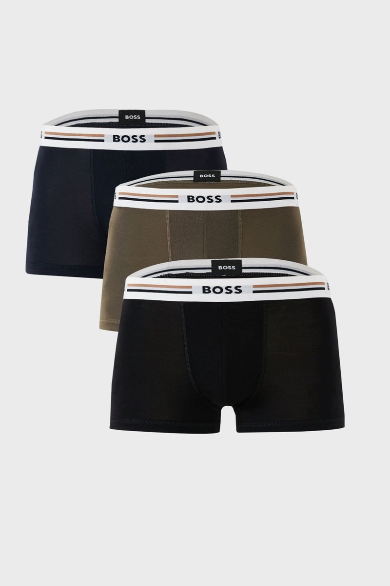 BOSS Stretch Logo Printed 3 Pack Boxer Men's Boxer 50492200 964  - Image 1