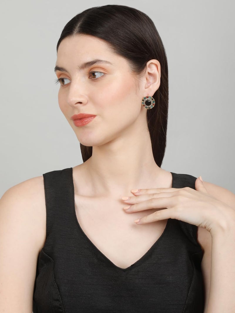 YouBella Jewellery for Women Celebrity Earrings Ear Rings for Girls and Women (YBEAR_33354) (Multi-Color) - Image 3