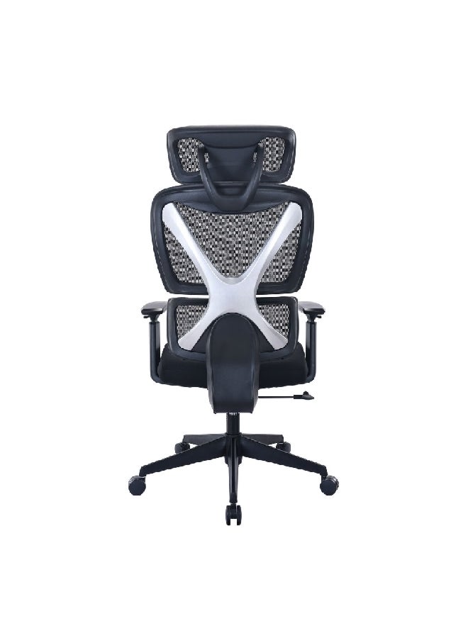 Micasa High Back Ergonomic Mesh Office Chair with Wheels Black 76 x 45 x 66 cm MC-1094E-BFOAM SEAT - Image 4