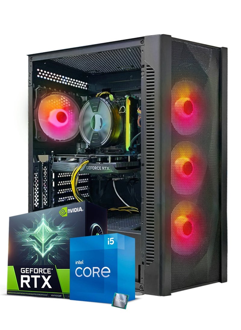 Truenort Gaming PC, Intel Core i5-13400F, RTX 3060, 16GB RAM, 1TB SSD, Air Cooler 120 mm,650W PSU,Window 11 Pro, Black Case  - Image 1