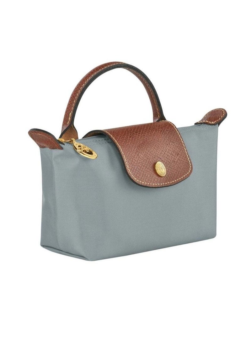 PRO Women's Mini Makeup Bag, Handbag, Shoulder Bag Steel Grey Classic  - Image 4