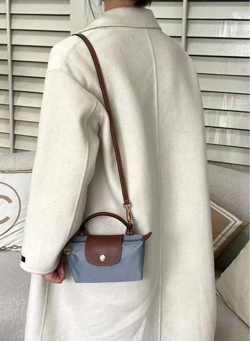 PRO Women's Mini Makeup Bag, Handbag, Shoulder Bag Steel Grey Classic  - Image 2