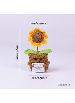 xozgdovg Quirky Expression Potato Plush Toy - Positive Energy Knitted Decoration 