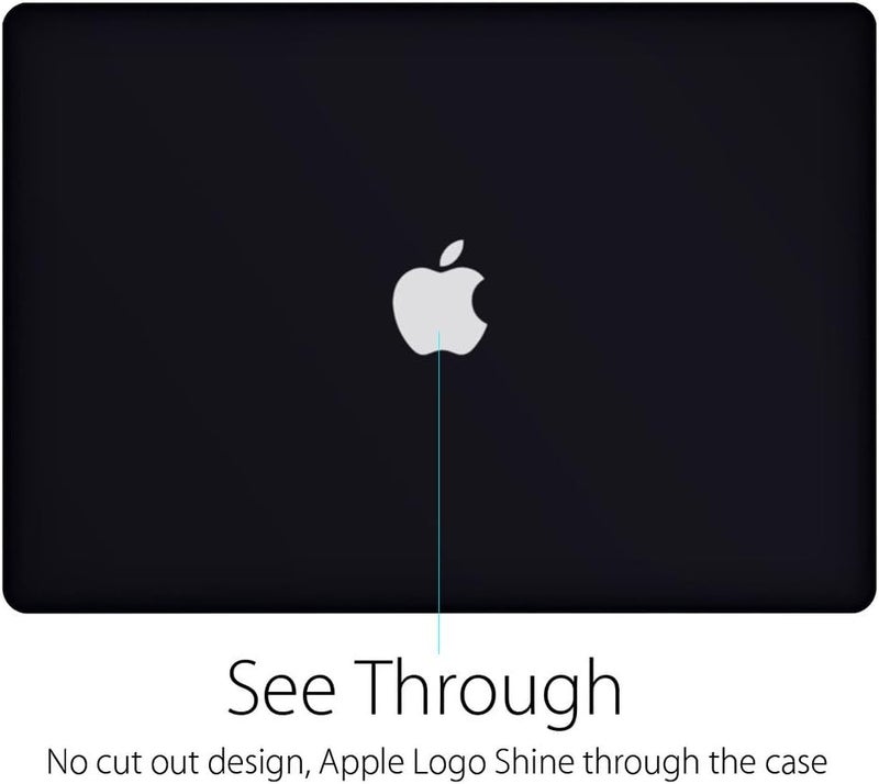 UESWILL Smooth Matte Hard Case Cover Compatible with (Mid 2012-Mid 2015) MacBook Pro 15 inch with Retina Display (No Touch Bar, No CD-ROM) (Model: A1398), Black - Image 3