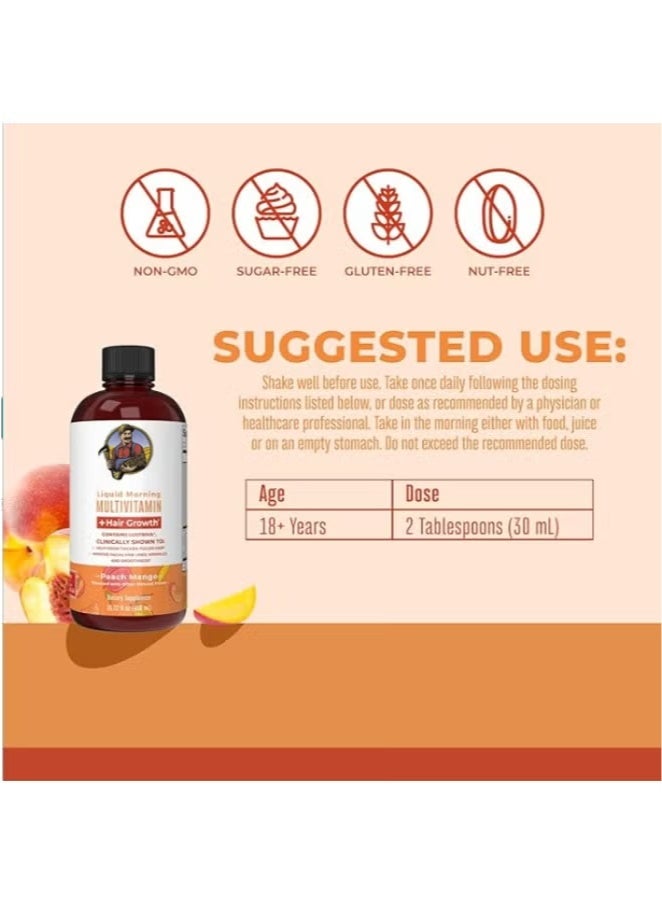MaryRuth's Liquid Multivitamin for Women - 10000mcg Biotin, Vitamins D & B - Clinically Proven for Thicker Hair, Skin Care (Reducing Wrinkles & Fine Lines), Ages 18+ - 15.22 Fl Oz - Image 2