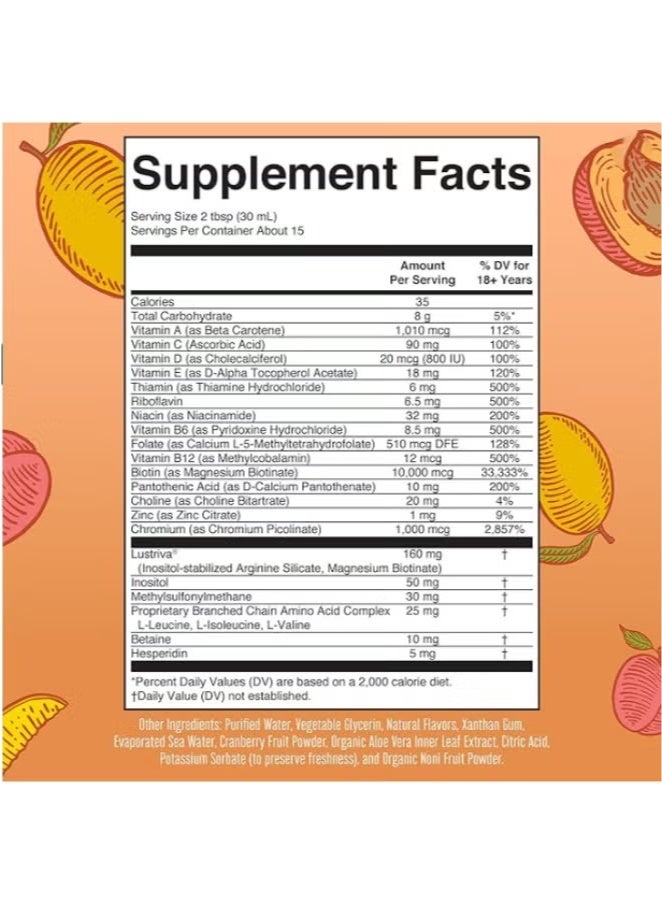 MaryRuth's Liquid Multivitamin for Women - 10000mcg Biotin, Vitamins D & B - Clinically Proven for Thicker Hair, Skin Care (Reducing Wrinkles & Fine Lines), Ages 18+ - 15.22 Fl Oz - Image 3