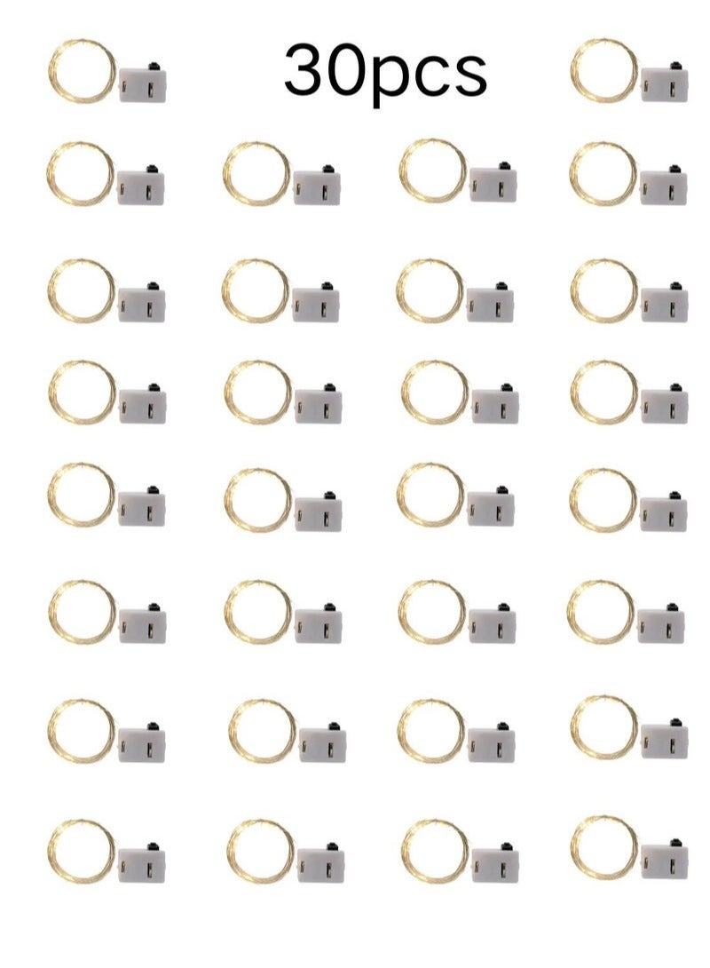 HILUKE Cake and Flower Decorative Light Warm LED Lamp 1 M Length 30pcs