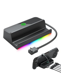 KASTWAVE Docking Station for Steam Deck with LED Light, 5-in-1 Steam Dock with Gigabit Ethernet, HDMI 2.0 4K@60Hz, 2 USB-A 3.1, 100W Full Speed Charging Port, Dock for Steam Deck Accessories  - Image 1