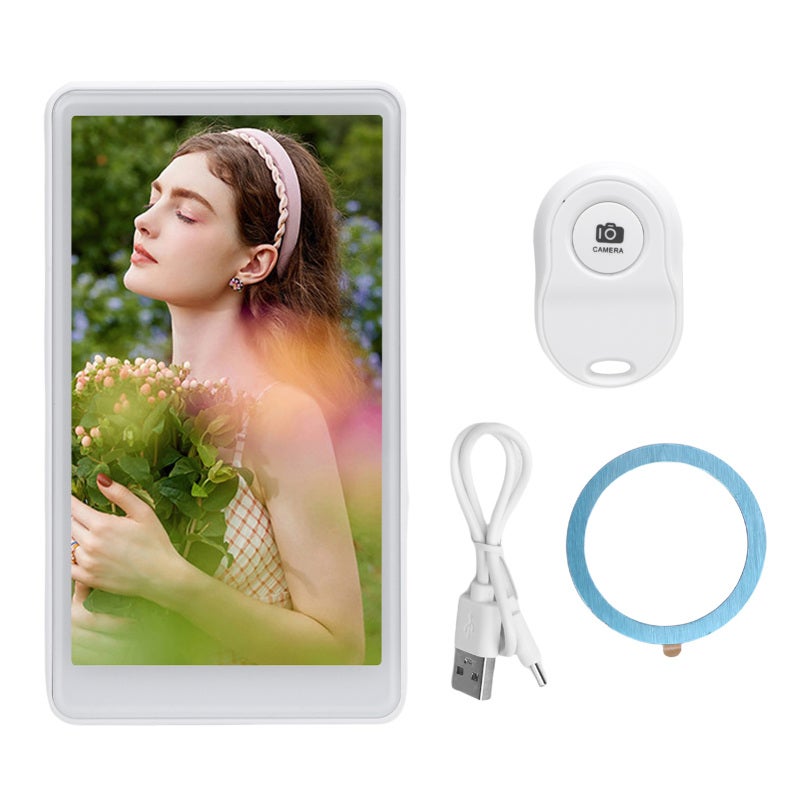 Magnetic Phone Selfie Screen 4.02 Inch Wireless Vlog Camera Screen - Stable Magnetic Attachment Rear Camera Selfie Display for Travel Daily Vlogs Beginners - Image 1