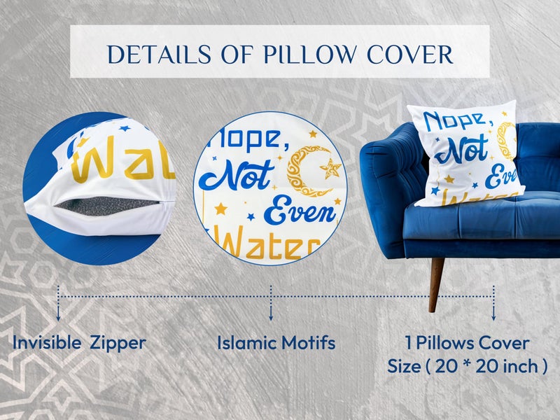 OLEEK Ramadan Pillow Covers 20x20- Ramadan Decorations for Home 2026 - ramadan's Pillows - Ramdan Decor - Ramdan Decorations for Table - Ramadan Gifts - ramdan Cushion Cover - Image 2
