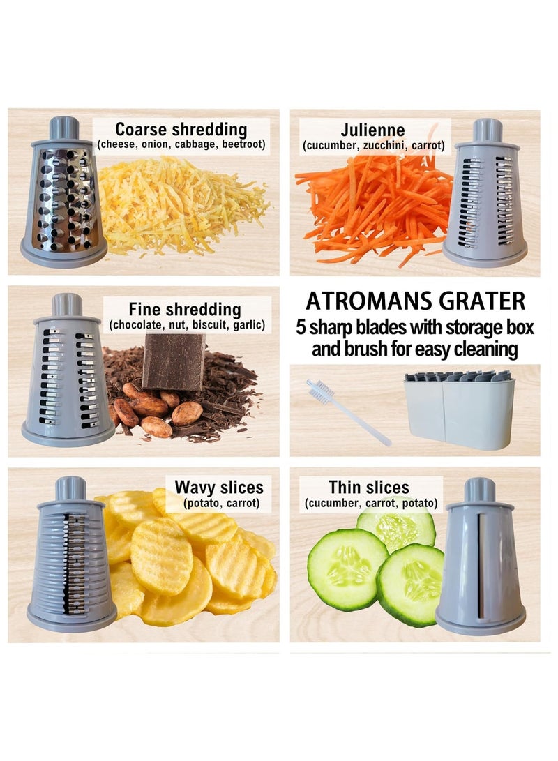 Vegetable Chopper,Onion Chopper,Kitchen Mandoline Food Chopper,Vegetable Slicer Dicer Cutter,Mandoline Slicer Vegetable Slicer Salad Chopper,Carrot and Garlic Chopper - Image 3