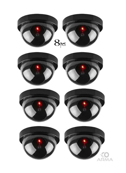 8 pcs AA Batteries Dummy Dummy Surveillance Camera with Flashing Red Light