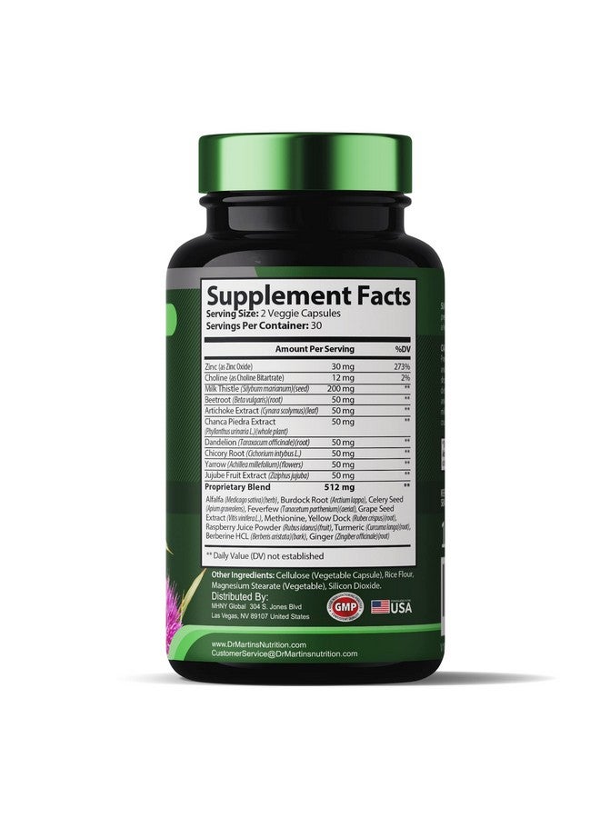 DR. MARTIN'S NUTRITION Liver Cleanse Detox & Repair Formula Supplement; For Enhanced Liver & Gut Health; Boosts Energy; Antioxidant With 21 Ingredients Milk Thistle Silymarin Artichoke Dandelion Beet Chicory & More - Image 5