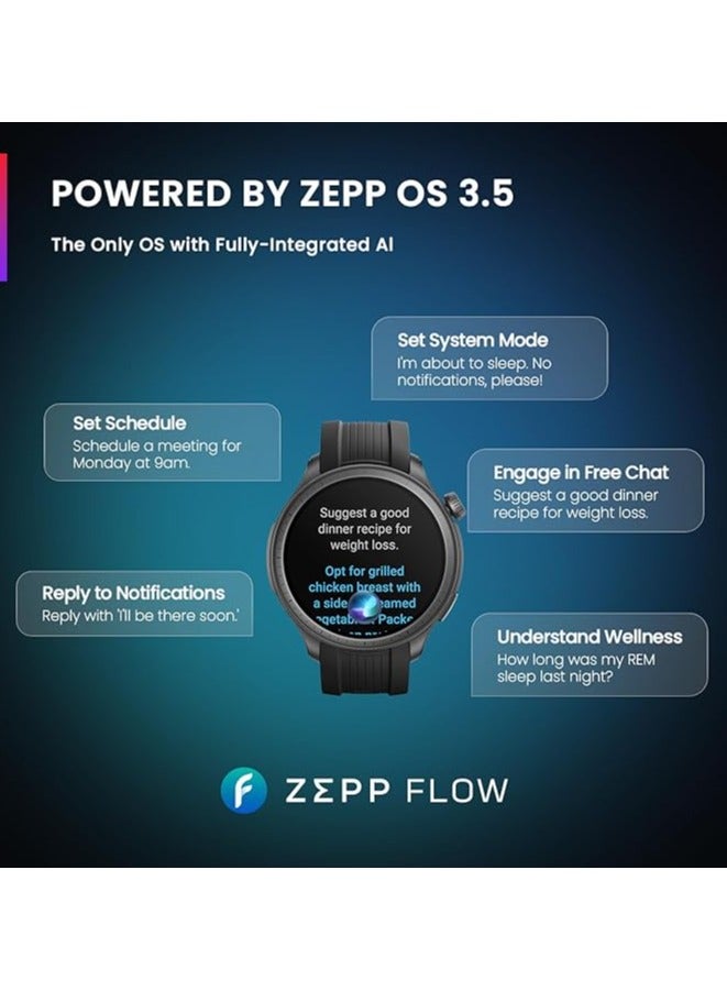 Amazfit Balance Smart Watch Fitness Trainer Sleep Health Tracker with Body Composition GPS Alexa Support Bluetooth Calls Built-in 14-Day Battery 1.5-Inch Amulet Screen New Release (Black) - Image 2