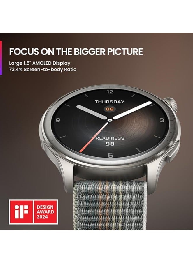 Amazfit Balance Smart Watch Fitness Trainer Sleep Health Tracker with Body Composition GPS Alexa Support Bluetooth Calls Built-in 14-Day Battery 1.5-Inch Amulet Screen New Release (Black) - Image 3