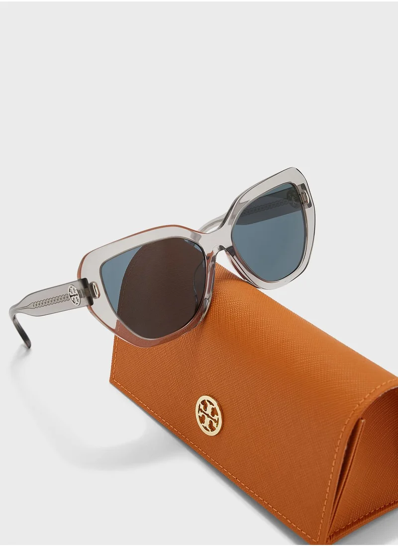 Tory Burch 0Ty7194U Oversized Sunglasses