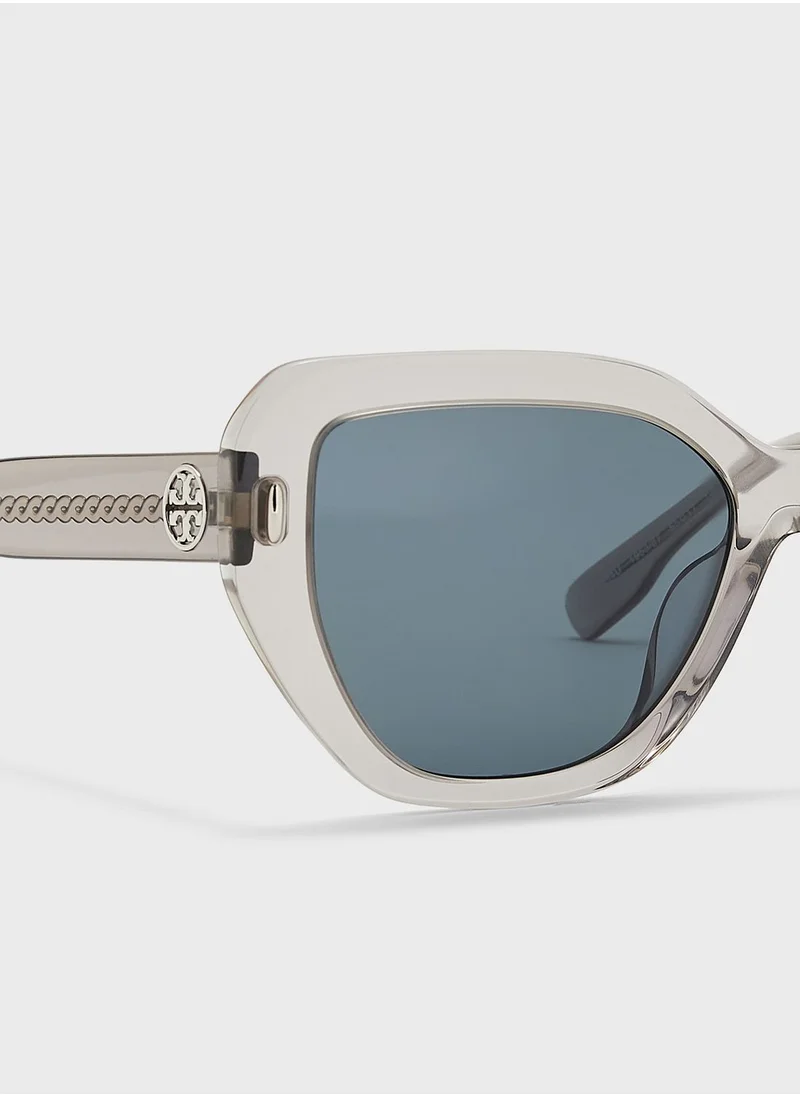 Tory Burch 0Ty7194U Oversized Sunglasses
