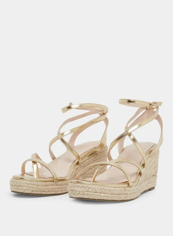 RAID Raid Hadia Strappy Wedge Sandals