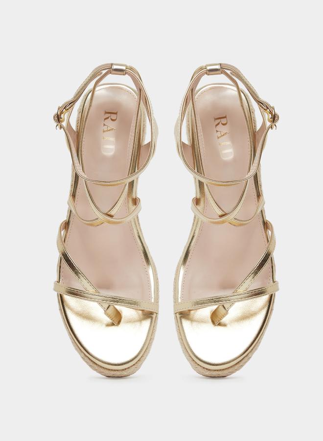 RAID Hadia Strappy Wedge Sandals - Image 5