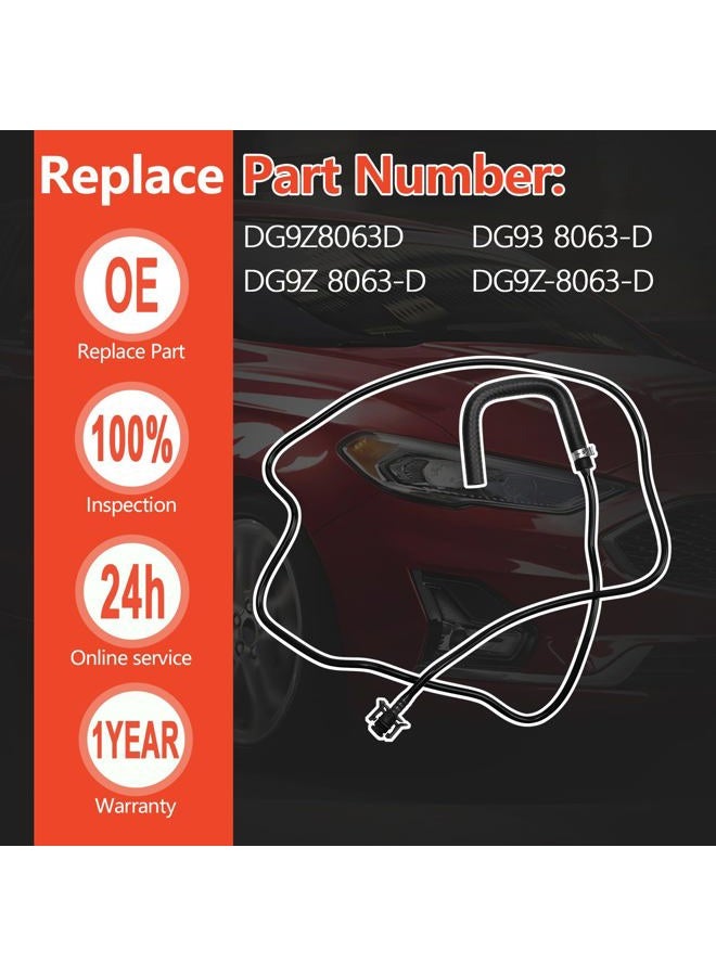 CULMKARI Radiator Overflow Hose Fits for 2013-2020 Ford Fusion 2.5L Replaces DG93 8063-D DG9Z-8063-D DG9Z8063D DG9Z 8063-D - Image 3