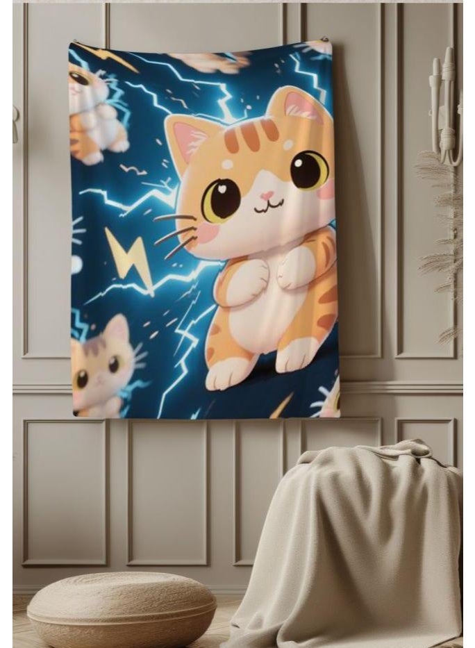 general Baby and children's cartoon flannel thin blanket (warm and comfortable, suitable for sleep, game use) 70cm*100cm - Image 1