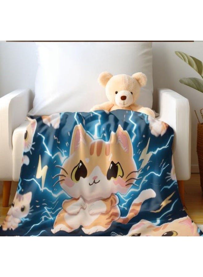 general Baby and children's cartoon flannel thin blanket (warm and comfortable, suitable for sleep, game use) 70cm*100cm - Image 3