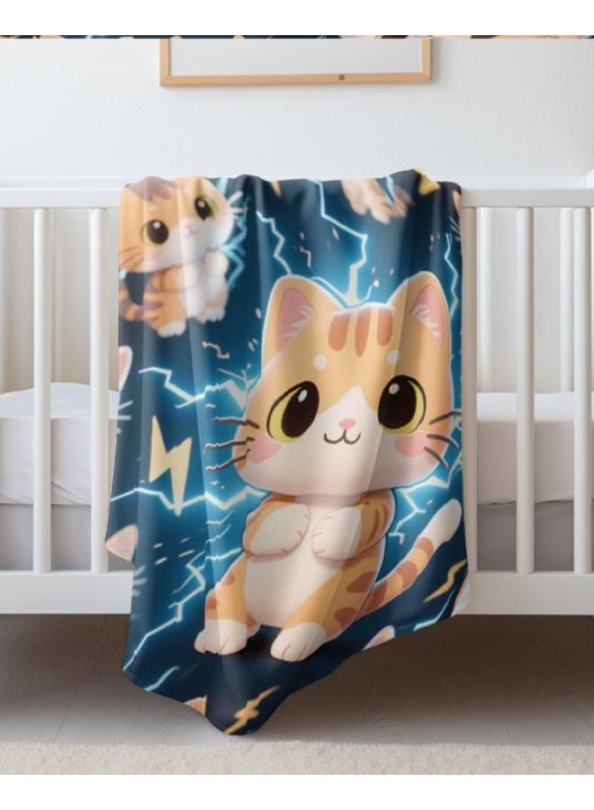 general Baby and children's cartoon flannel thin blanket (warm and comfortable, suitable for sleep, game use) 70cm*100cm - Image 5