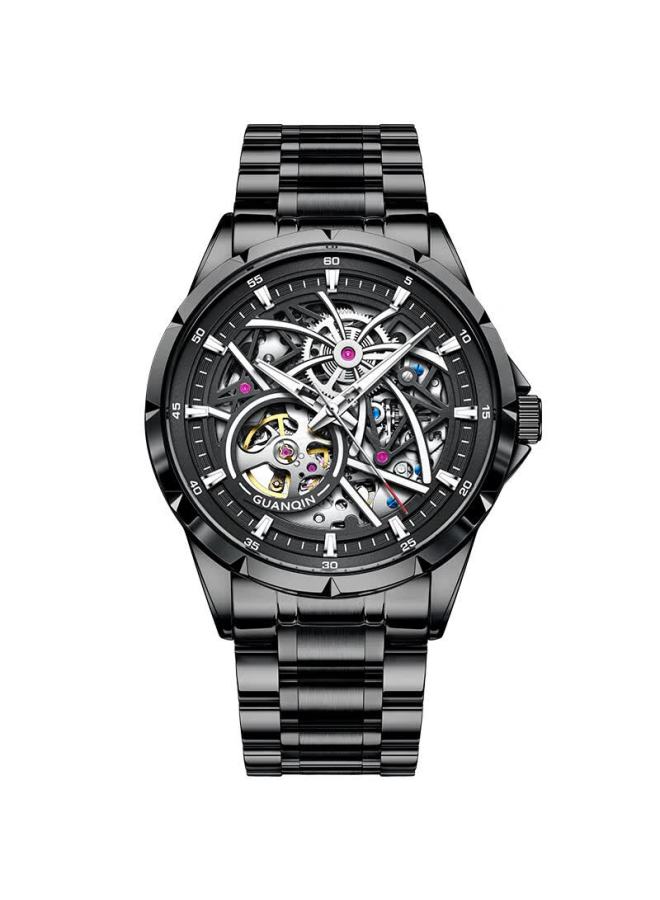 Guanqin Men's Mechanical Watch, Swiss Certified Fully Automatic Skeleton Trendy Men's Watch, Fireworks Series Strong Luminous Famous Watch - Image 5
