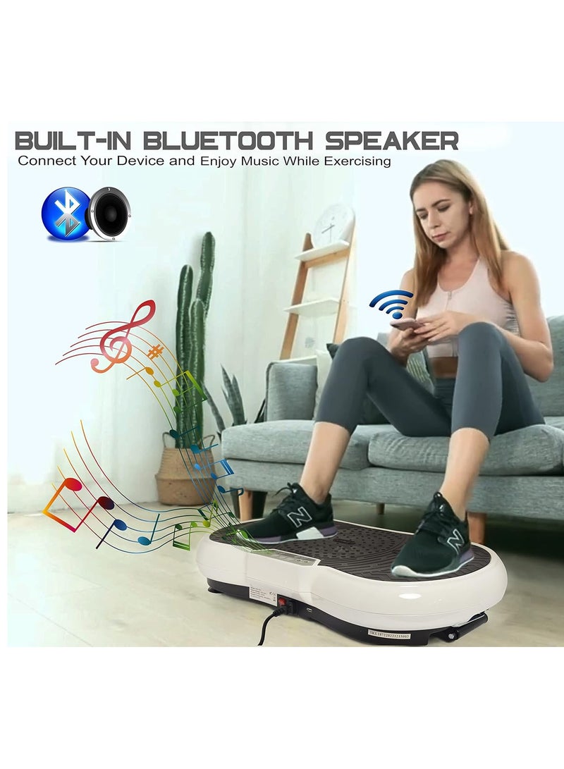 DubaiGallery Vibration Plate Exercise Machine - Whole Body Workout Vibration Fitness Platform w/Loop Bands and Resistance Bands - Home Training Equipment for Recovery Wellness Weight Loss - Image 3