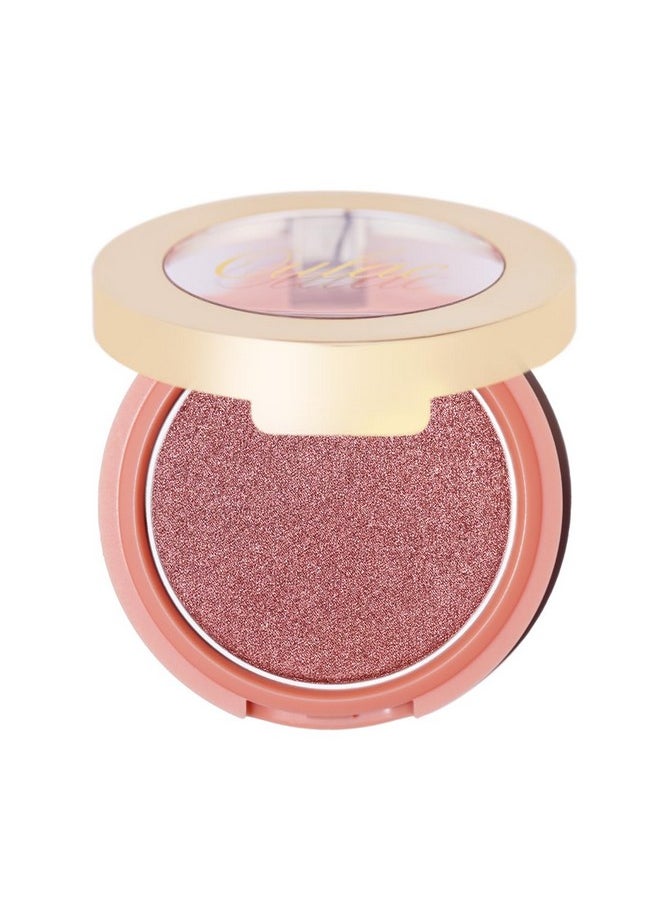 Oulac Shimmer Blush Cheek 2 In 1 Powdery Blush & Highlighter Pigmented&Blendable Shape & Highlight Face Vegan & Crueltyfree 4.8G F01 Love Attraction  - Image 1