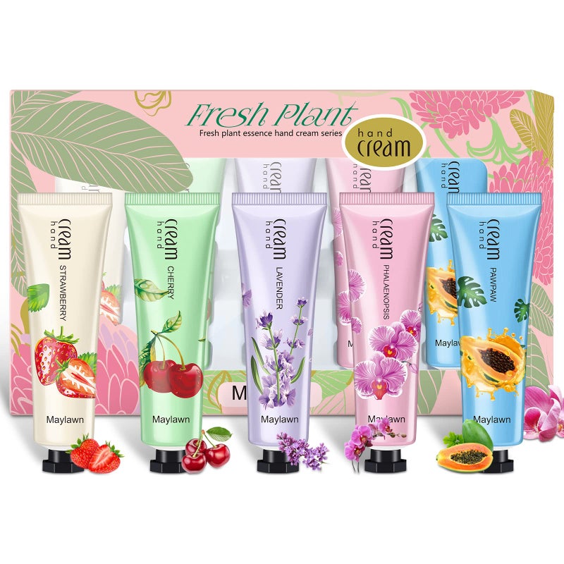 Maylawn 5 x 30ml Hand Cream Gift Sets Pack of 5 Vegan Friendly and Cruelty Free Perfect for Birthday Mothers day Gifts idea For HerHim