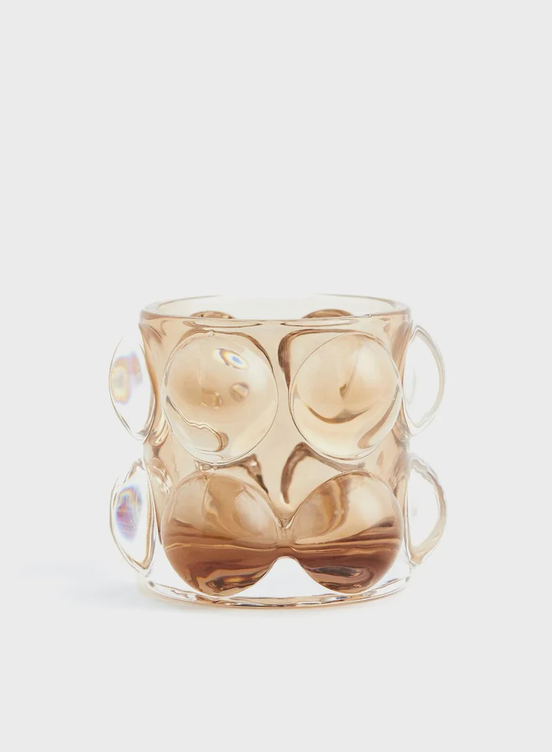 اتش اند ام Bubbled Glass Tealight Holder