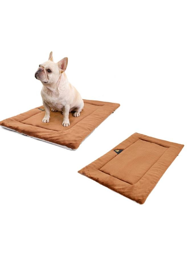 Moro Moro Luxury Velvet & Leather Dog Mattress – Soft, Durable & Non-Slip Pet Bed  - Image 1