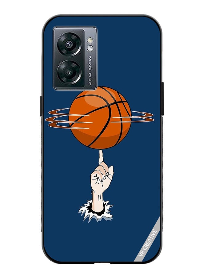VR CREATIVE Protective Case Cover For OnePlus Nord N300 Basket Ball In Hand Design Multicolour - Image 1