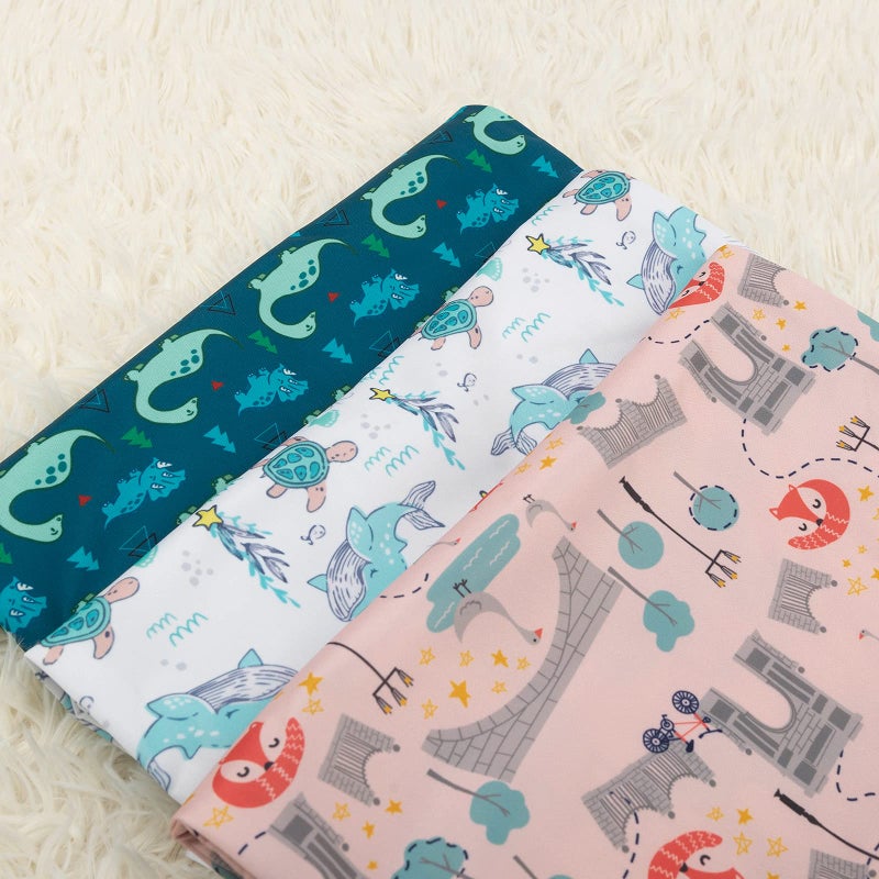 babygoal Wet Dry Bags 3 Pack for Baby Cloth Diapers, Washable Travel Bags, Beach, Pool, Gym Bag for Swimsuits & Wet Clothes with Two Zippered Pockets 3LN17 - Image 2