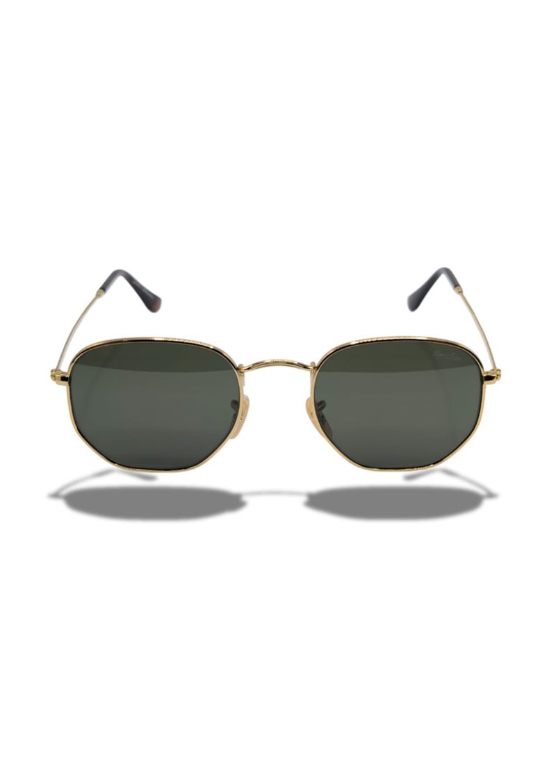 سيجنتشر نظارات شمسية SIG 3548 C3 سداسية للرجال والنساء بتصميم هندسي، إطار معدني ممتاز مقاس 51 ملم - Image 2